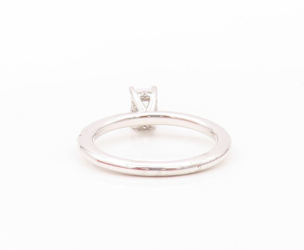 925 Sterling Silver Vintage Ring Rectangle & Round Cut CZ Inlay  Sz 7  RG30188