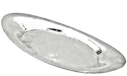 TIFFANY & CO. 925 Sterling Silver  Vintage Shiny Serving Plate Dish  TR1789