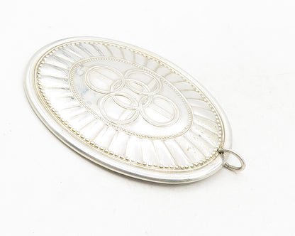 TOWLE STERLING 925 Silver  Vintage 5 Golden Rings Christmas Pendant  PT7872