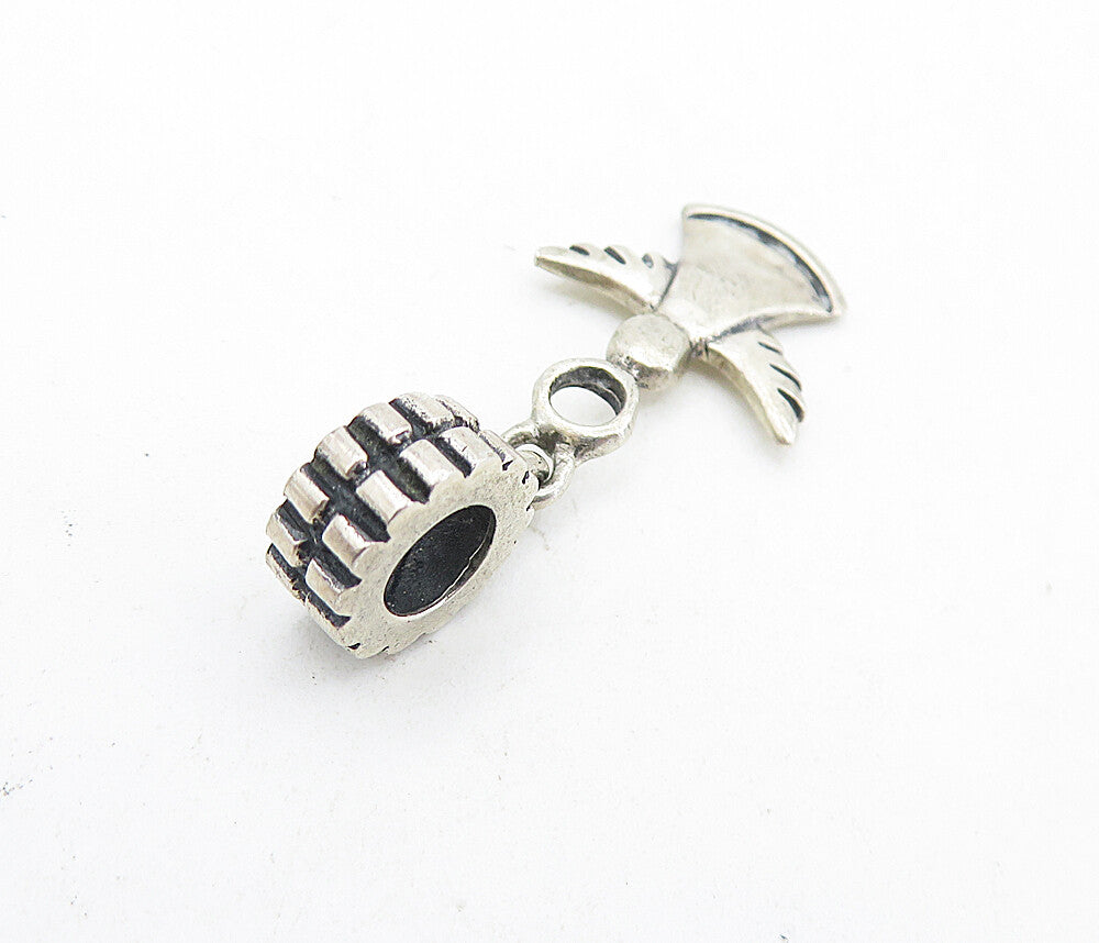 IBB 925 Sterling Silver  Vintage Petite Dangling Angel Drop Pendant  PT5251