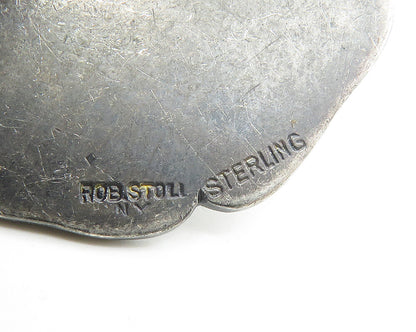 ROB STOLL 925 Silver  Vintage Antique 2nd Prize Medal Sports Pendant  PT14177