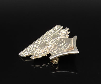 MARY ENGELBREIT 925 Silver  Vintage Home Is Where The Heart Brooch Pin BP10016