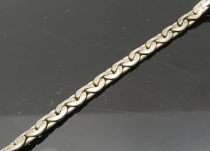 925 Sterling Silver  Vintage Enamel Windmill Scene Chain Bracelet  BT8659
