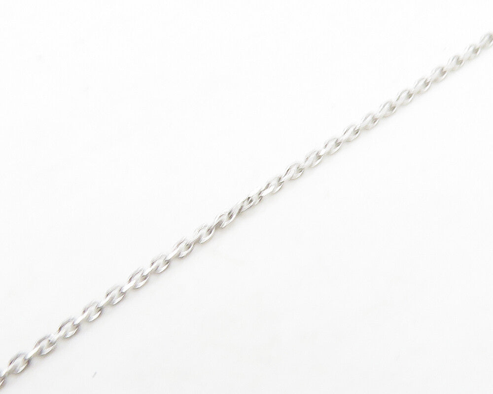 925 Sterling Silver  Abalone & Cubic Zirconia Tear Drop Chain Necklace  NE3144