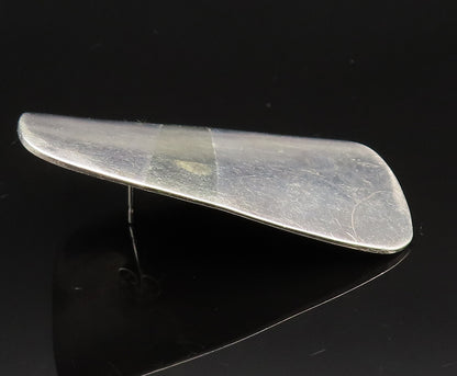 DESIGNER 925 Sterling Silver Vintage Minimalist Flat Abstract Earrings EG11896