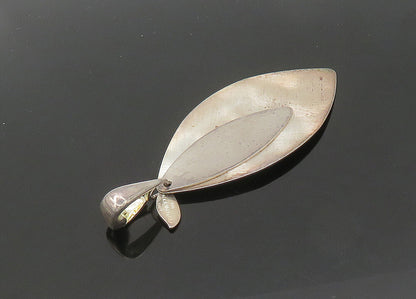 PAOLA VALENTINI 925 Sterling Silver  Vintage Pointed Oval Pendant  PT17048