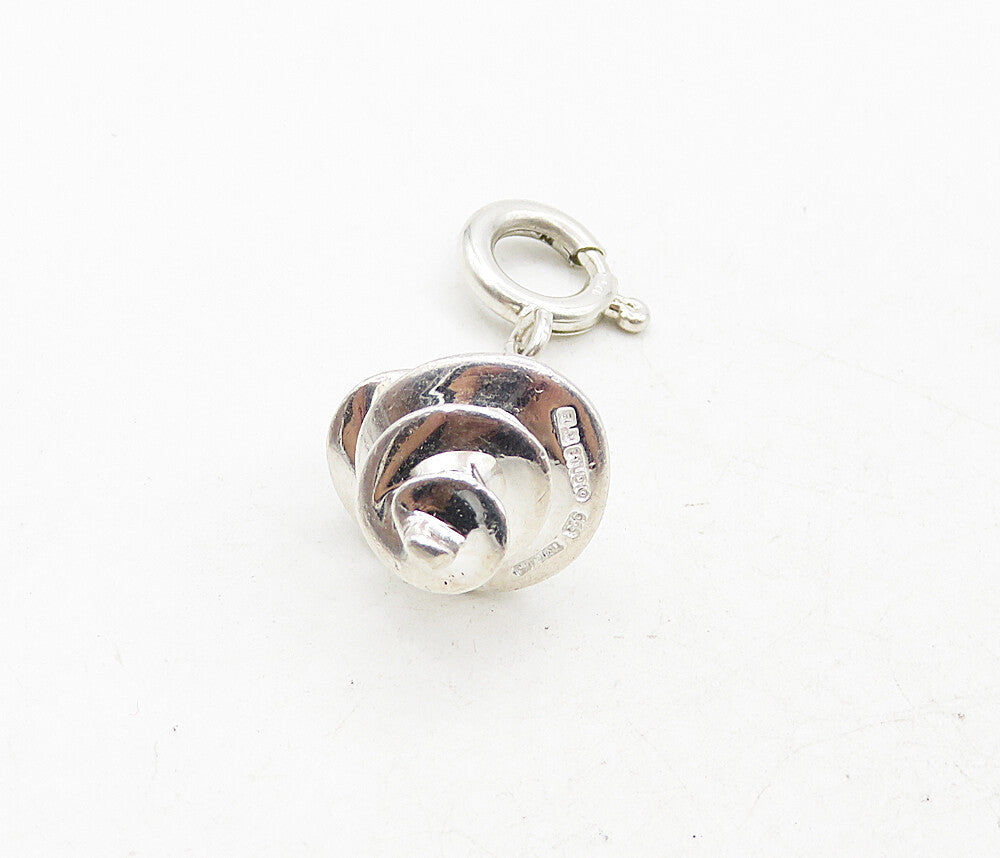 RLM STUDIO 925 Sterling Silver  Vintage Shiny Spiral Sea Shell Pendant  PT6953