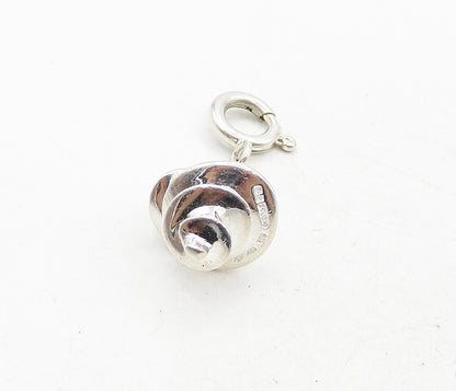 RLM STUDIO 925 Sterling Silver  Vintage Shiny Spiral Sea Shell Pendant  PT6953