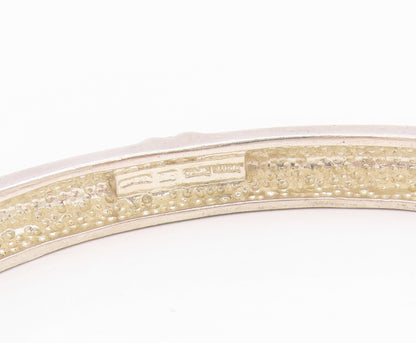 925 Sterling Silver Vintage Bracelet JUDITH RIPKA Love Heart Bangle   BT11580