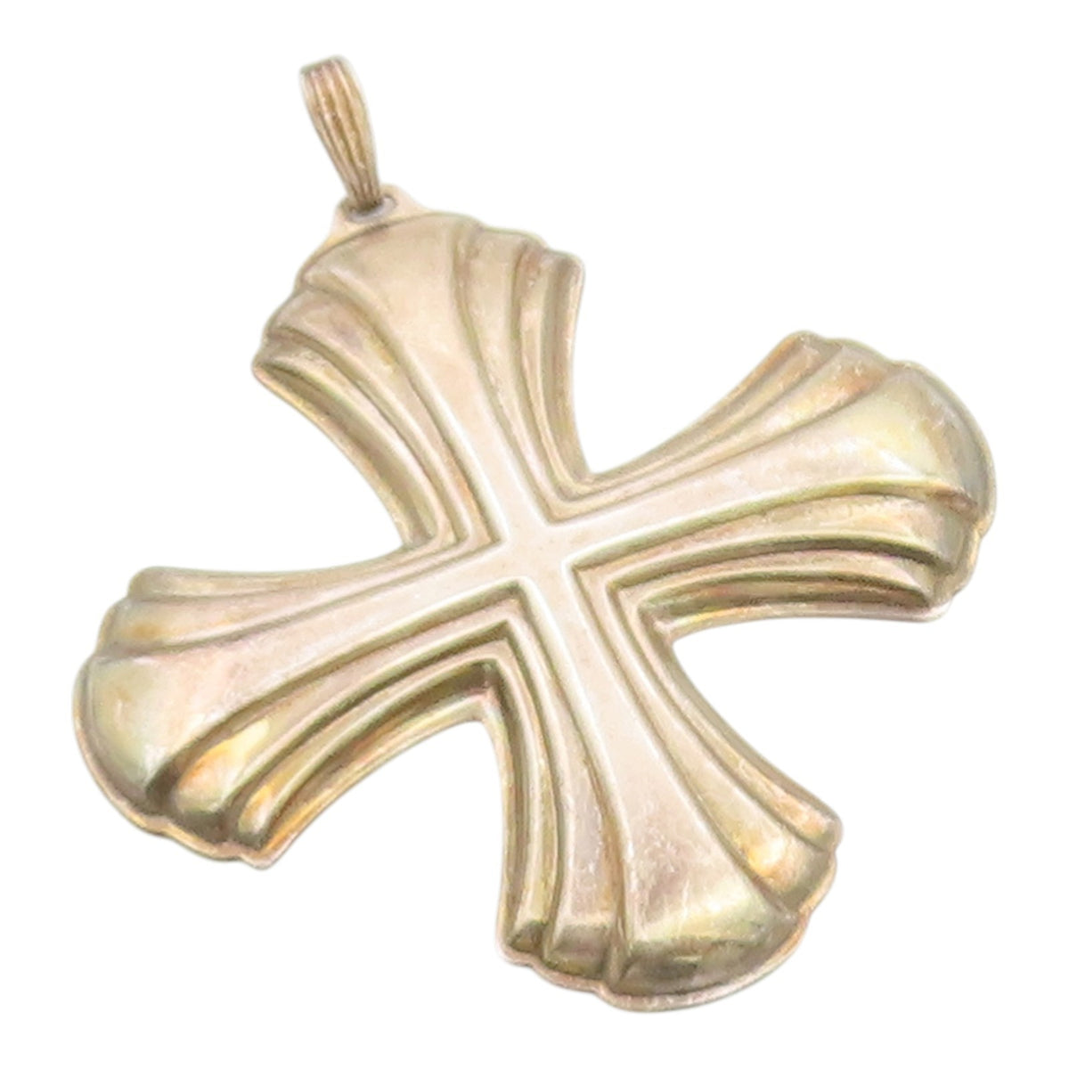 925 Sterling Silver Vintage Pendant REED & BARTON 1980 Christmas Cross  PT26301