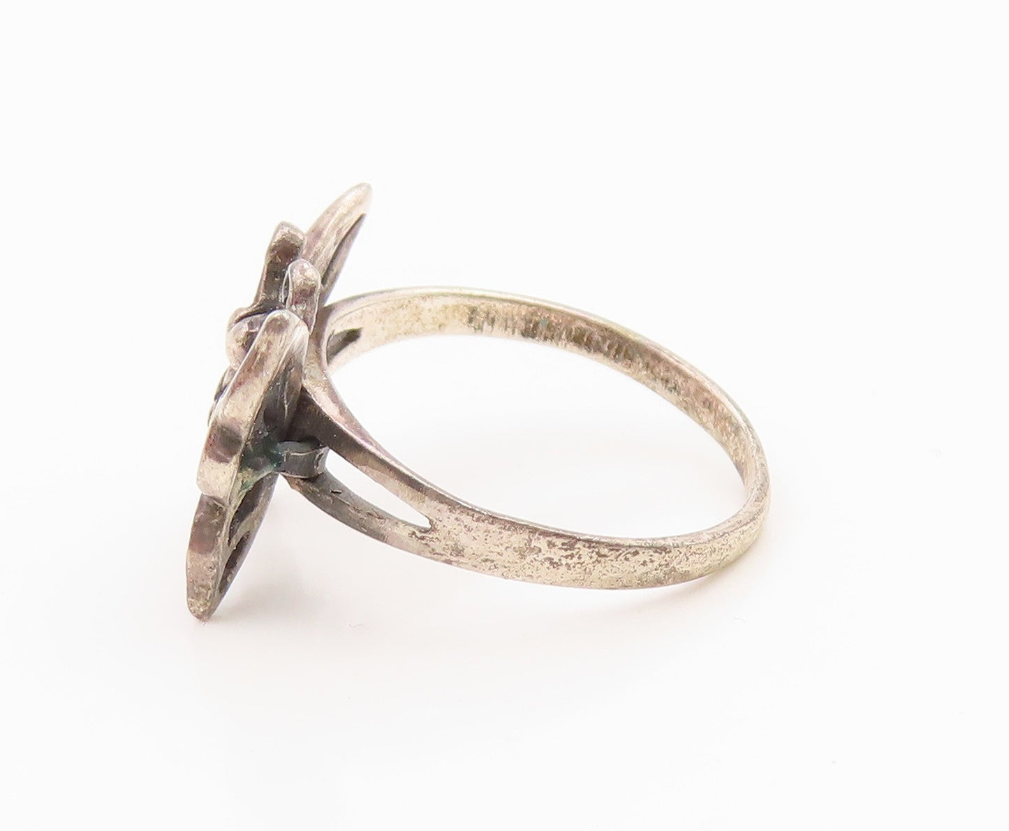 925 Sterling Silver Vintage Ring Elegant Openwork Butterfly Band  Sz 7  RG35593