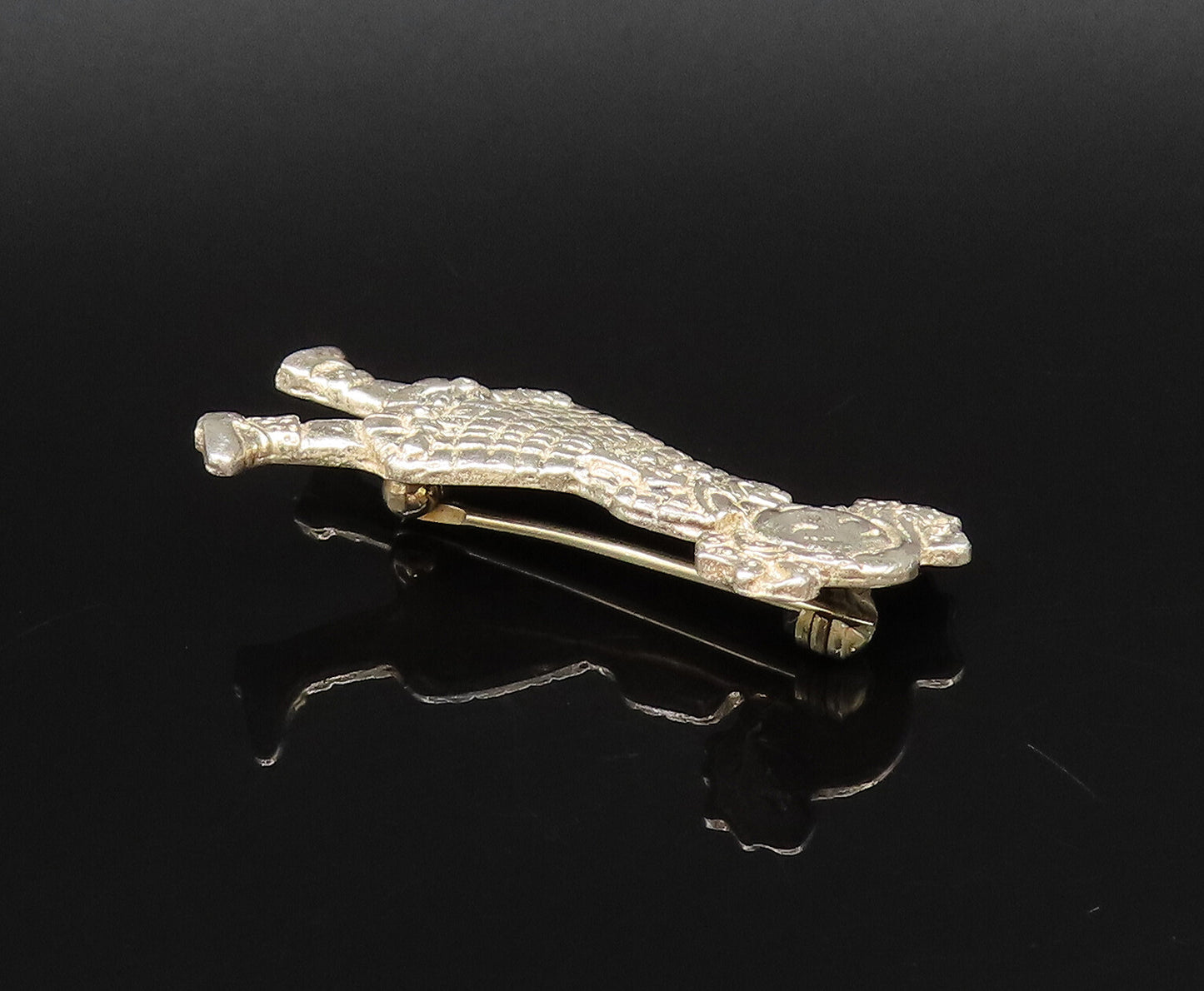 MARY ENGELBREIT 925 Silver  Vintage Little Girl With Ribbon Brooch Pin  BP9979