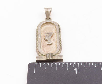 925 Sterling Silver Vintage Pendant MIDDLE EAST Queen Nefertiti Locket  PT25355