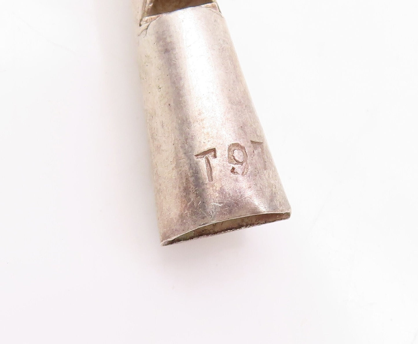 925 Sterling Silver Vintage Toy Solid Carved Rattling Baby Rattle  TR3813