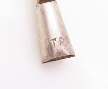 925 Sterling Silver Vintage Toy Solid Carved Rattling Baby Rattle  TR3813
