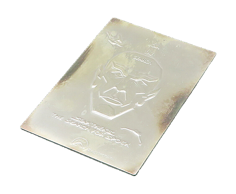 925 Sterling Silver Vintage Solid Star Trek 1982 Collection Card  TR3081
