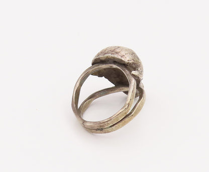 925 Sterling Silver Vintage Antique SOUTHWESTERN Split Band Ring Sz 8.5 RG26661