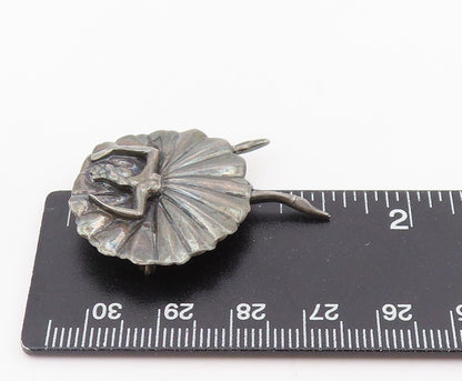 925 Sterling Silver Vintage Brooch MARGOT DE TAXCO Ballerina Dancer Pin  BP12072