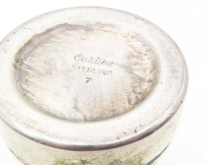 CARTIER 925 Sterling Silver  Vintage Shiny Single Salt Pepper Shaker  TR1763