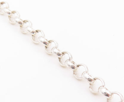 925 Sterling Silver Vintage Necklace Swirly Carved Oval Pendent  NE4577