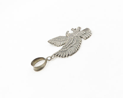 LIBERTY C.C. NAVAJO 925 Sterling Silver  Vintage Flying Eagle Pendant  PT14464
