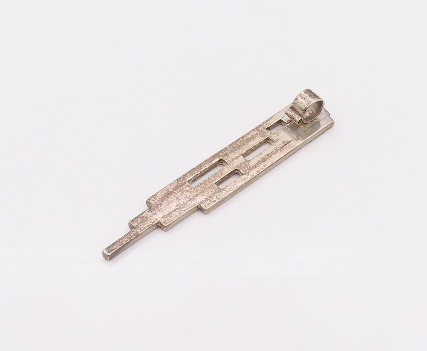 925 Sterling Silver  Vintage Falling Rods Designer Drop Pendant  PT22100