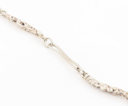 925 Sterling Silver Vintage Necklace BILL TENDLER Brutalist Link Chain  NE4847