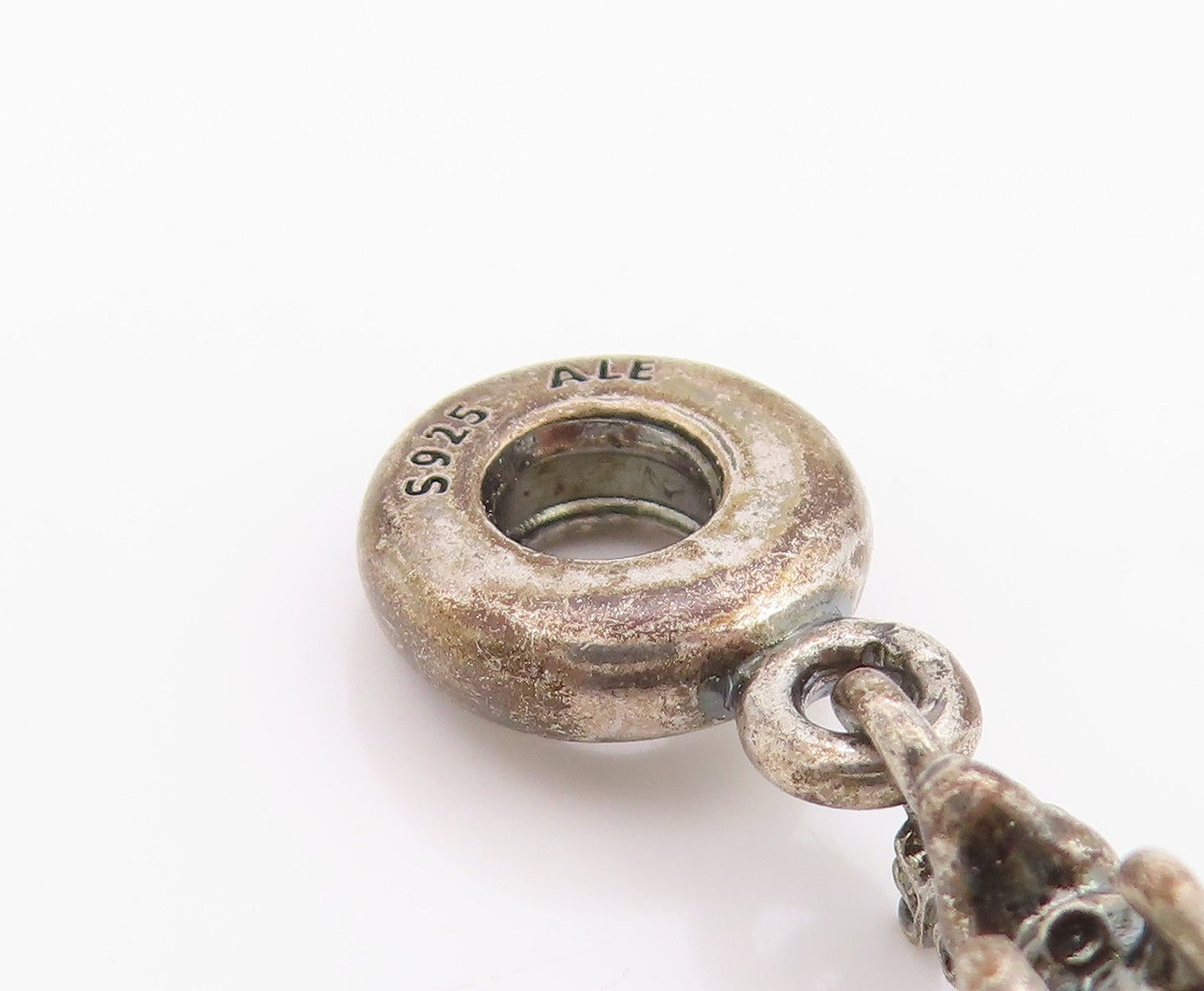 925 Sterling Silver Vintage Pendant PANDORA Antique Dangling Deer  PT24401