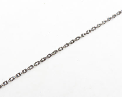 925 Sterling Silver  Shiny Cubic Zirconia Love Pendant Chain Necklace  NE3141