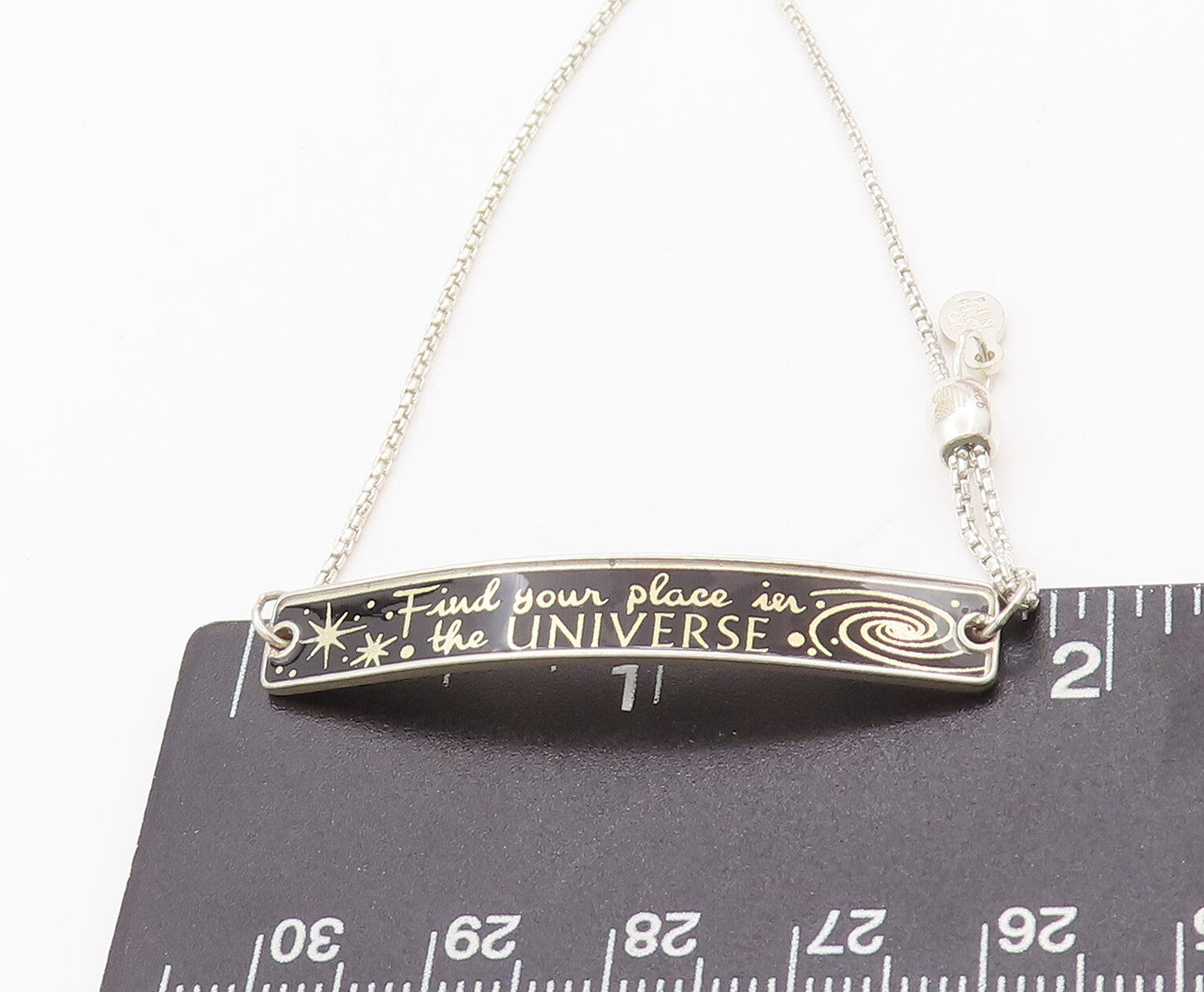 925 Sterling Silver Vintage Bracelet ALEX & ANI DISNEY Enameled Message  BT10347