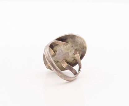 925 Sterling Silver Vintage Ring Southwestern Design Carnelian Sz 5 RG28458