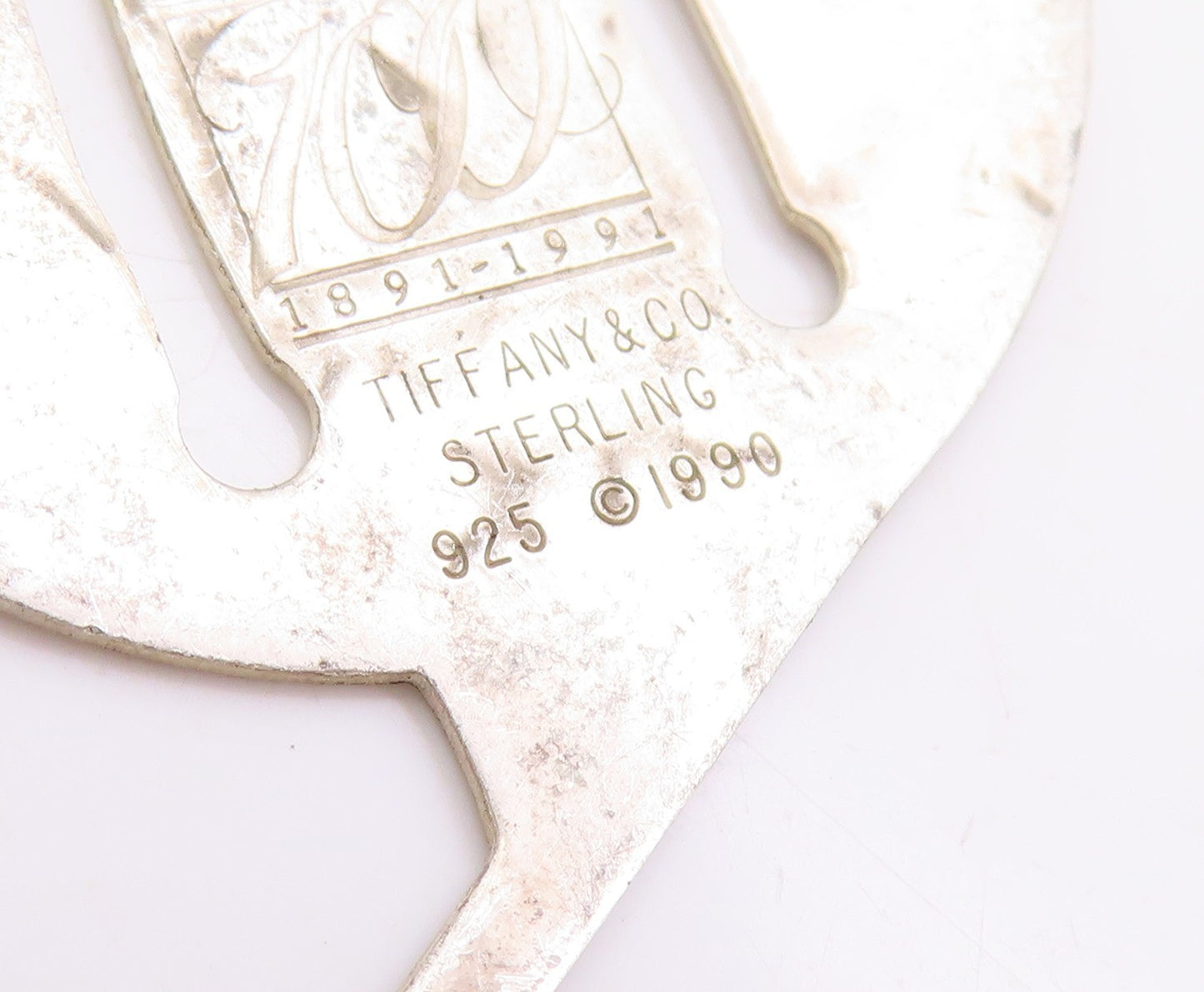 925 Sterling Silver Vintage Book Mark TIFFANY & CO French Horn Design   TR4001