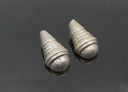 ZINA 925 Silver  Vintage Hollow Cone Shape Non Pierce Drop Earrings  EG10178