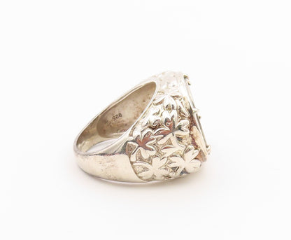 925 Sterling Silver Vintage Ring IRELAND 1966 Eire Hare Coin  Sz 10  RG36469