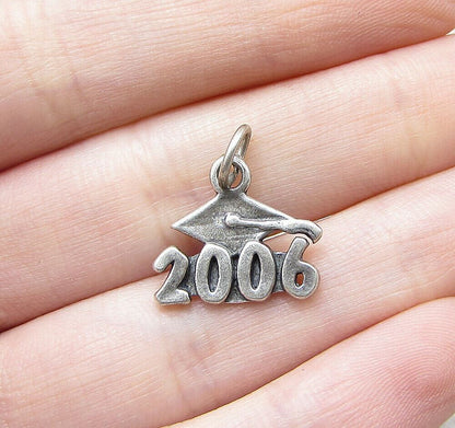 925 Sterling Silver 2006 Graduation Charm Pendant  PT1031