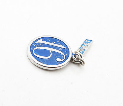 925 Sterling Silver  Shiny Enamel Coated Sweet 16 Birthday Pendant  PT6854
