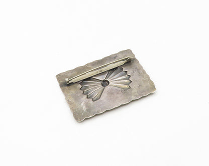 FRANCISCO REBAJES 925 Silver  Vintage Modernist Bow Tie Brooch Pin  BP6962