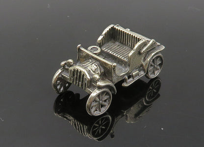 925 Sterling Silver  Vintage Dark Tone Old Fashioned Car Trinket  TR2804
