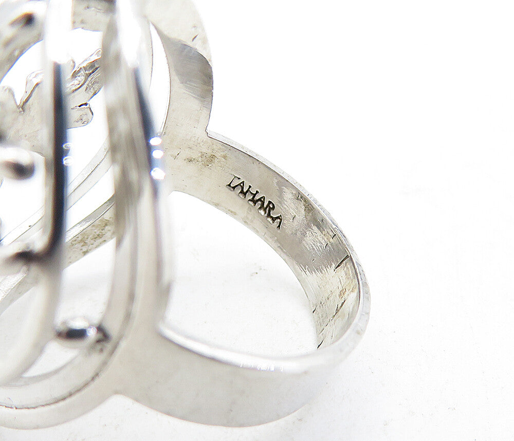 TAHARA & CO. 925 Silver  Polished Tree Branches Dome Band Ring Sz 6  RG5527