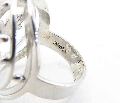 TAHARA & CO. 925 Silver  Polished Tree Branches Dome Band Ring Sz 6  RG5527