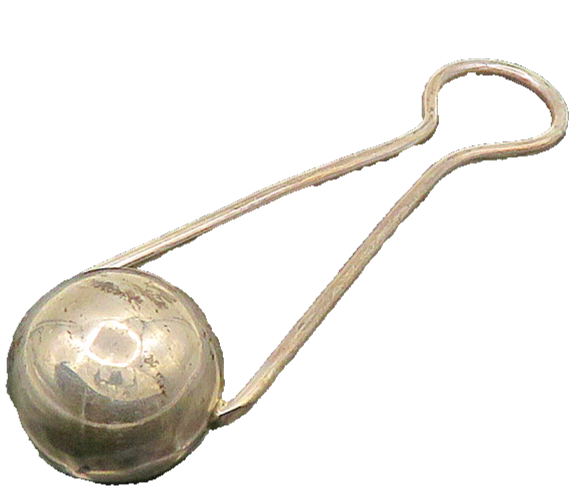 MEXICO 925 Sterling Silver  Vintage Shiny Baby Rattle Toy (RATTLES)  TR3034