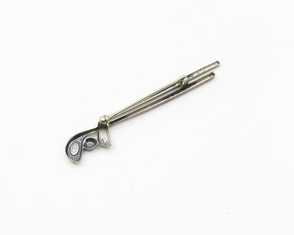 DANECRAFT 925 Sterling Silver  Vintage Golf Clubs & Ball Brooch Pin  BP7128