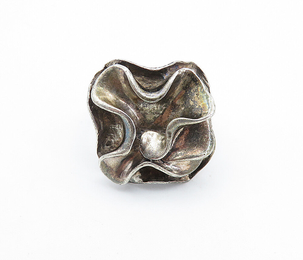 SILPADA 925 Silver  Vintage Dark Tone Sculpted Statement Ring Sz 11  RG7675