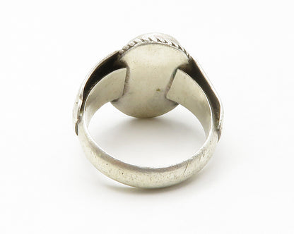 NAVAJO 925 Silver  Vintage Lapis Lazuli Twist Cocktail Ring Sz 11.5  RG14509