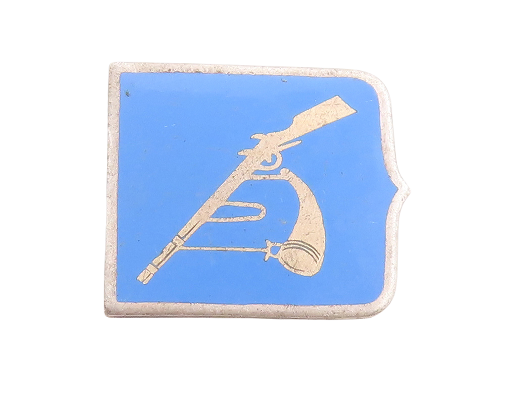 925 Sterling Silver Vintage Brooch Pin Minimalist Enameled Gun  BP11436