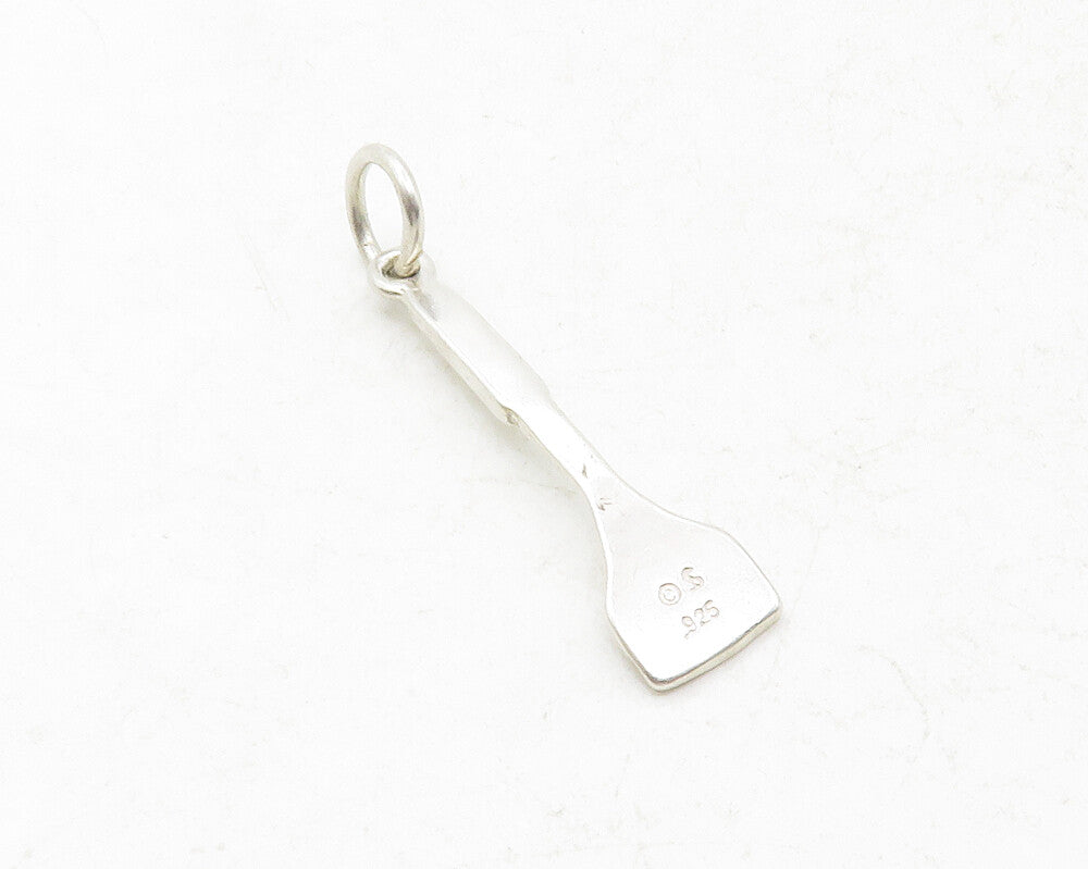 SHUBE 925 Silver  Vintage Shiny Petite Spatula Cooking Motif Pendant  PT10179